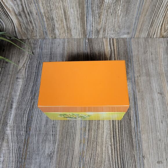 Vintage Ohio Art Recipe Box, Daisy Orange Yellow, Kitchen Decor - Picture 2 of 7